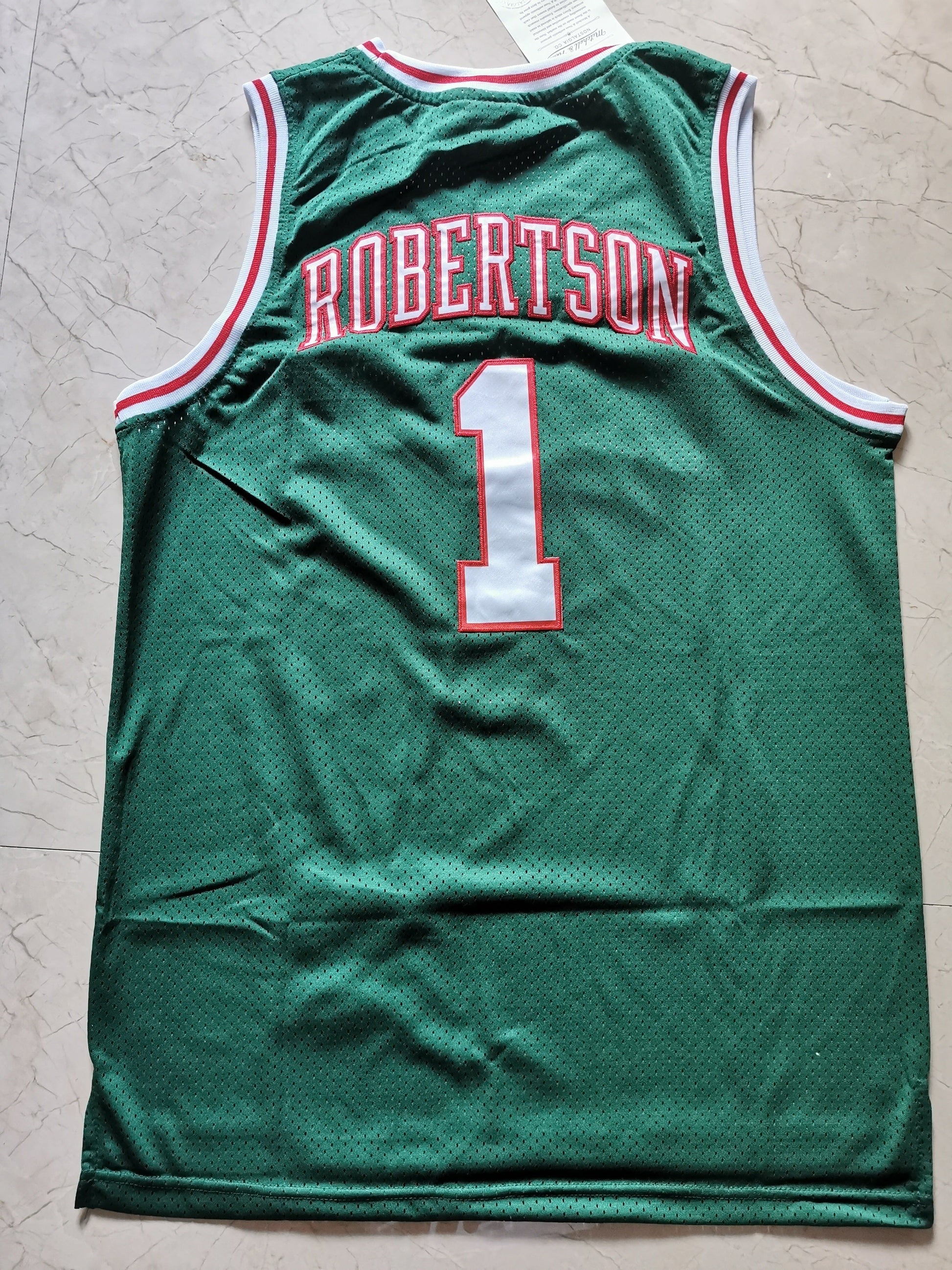 Milwaukee Bucks #1 Oscar Robertson Style 2 Basketball Jersey basketball jersey product view 1