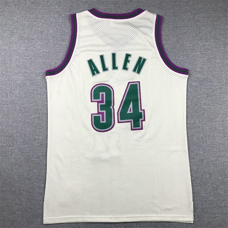 Milwaukee Bucks #34 Giannis Antetokounmpo Bucks 34 Yellow Retro s-xxl Style 1 Basketball Jersey basketball jersey product view 1