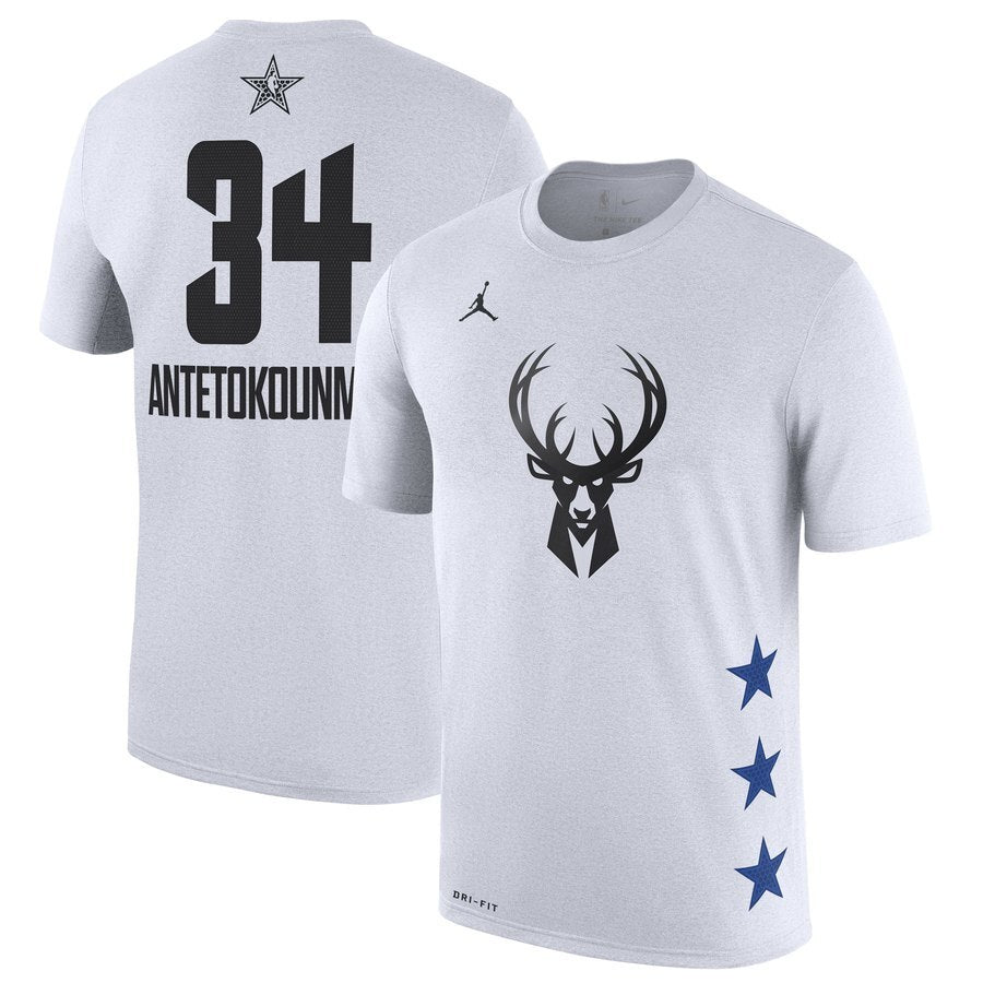 Milwaukee Bucks #34 Giannis Antetokounmpo white Basketball Jersey basketball jersey product view 1