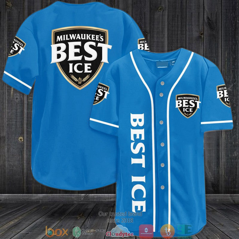 BEST Milwaukee's Best Ice Baseball Jersey baseball jersey product view 1