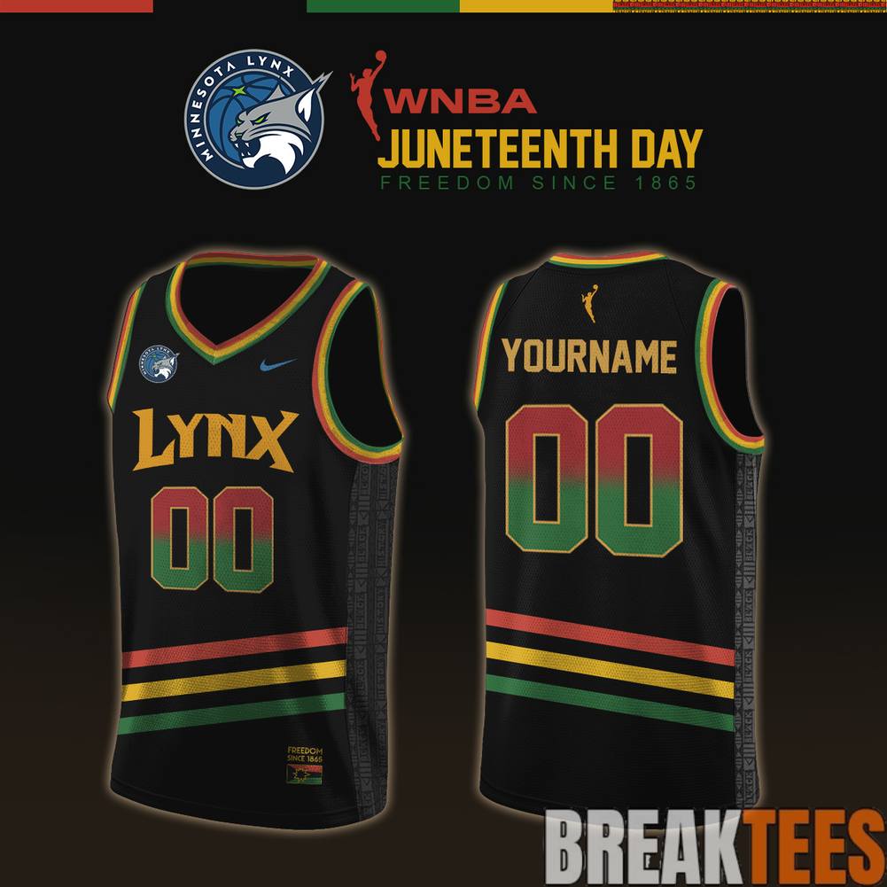 Minnesota Lynx 2026 WNBA x Juneteenth Day Basketball Jersey basketball jersey product view 1