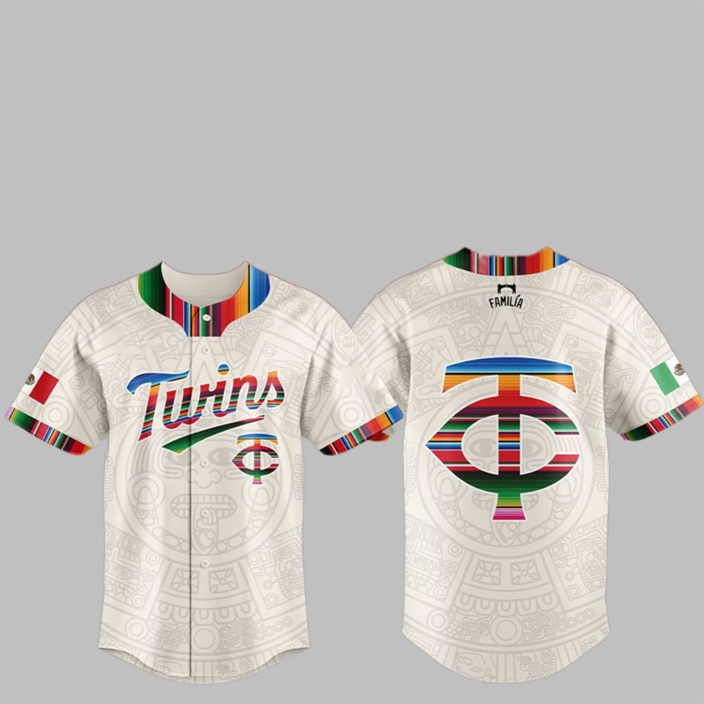 Minnesota Twins Mexican Heritage Night 2025 Jersey baseball jersey product view 1