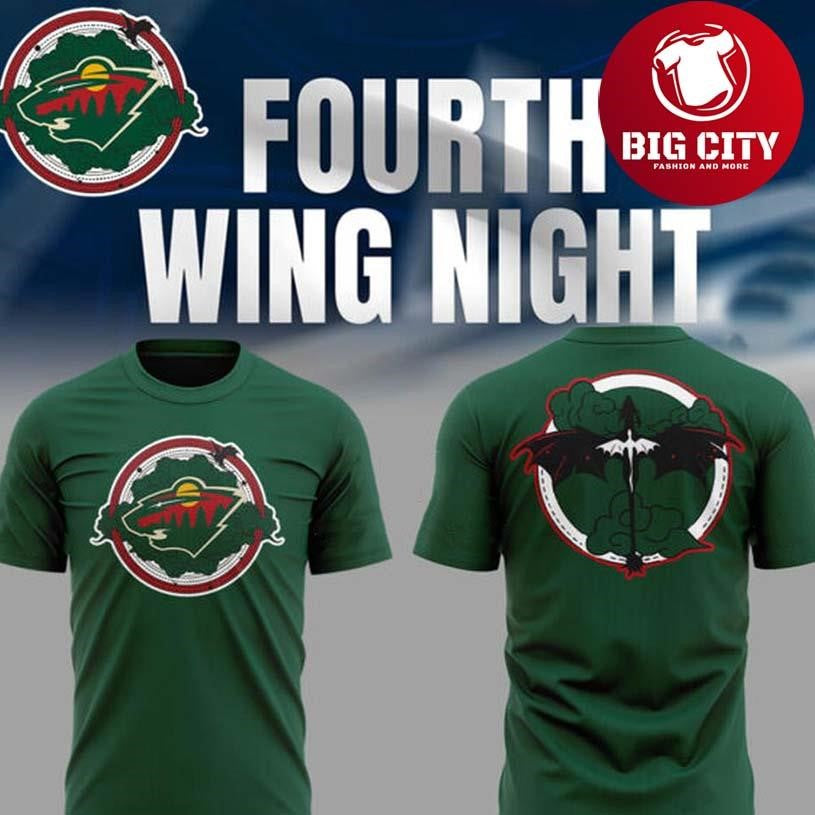 Minnesota Wild Fourth Wing Night Two Sided Shirt Unisex T-shirt, Sweatshirt, Hoodie, Long Sleeve Tee - T-Shirt, Sweatshirt, Hoodie