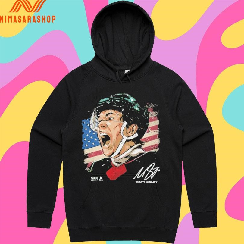 Minnesota Wild Matt Boldy Usa Portrait Gold Medal - Adult & Kids T-Shirts, Sweatshirts & Hoodies apparel design preview 2