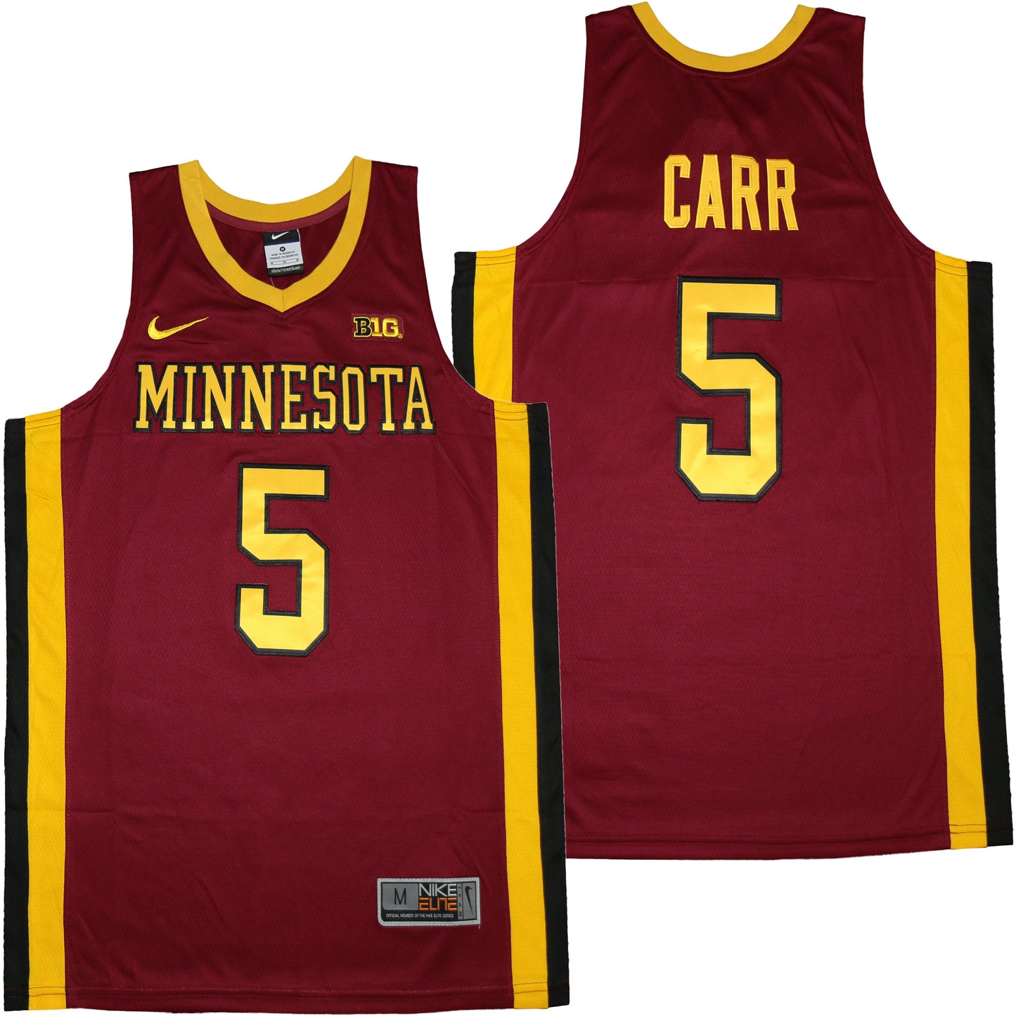 Minnesota Golden Gophers #5 Marcus Carr College Football Jersey football jersey product view 1