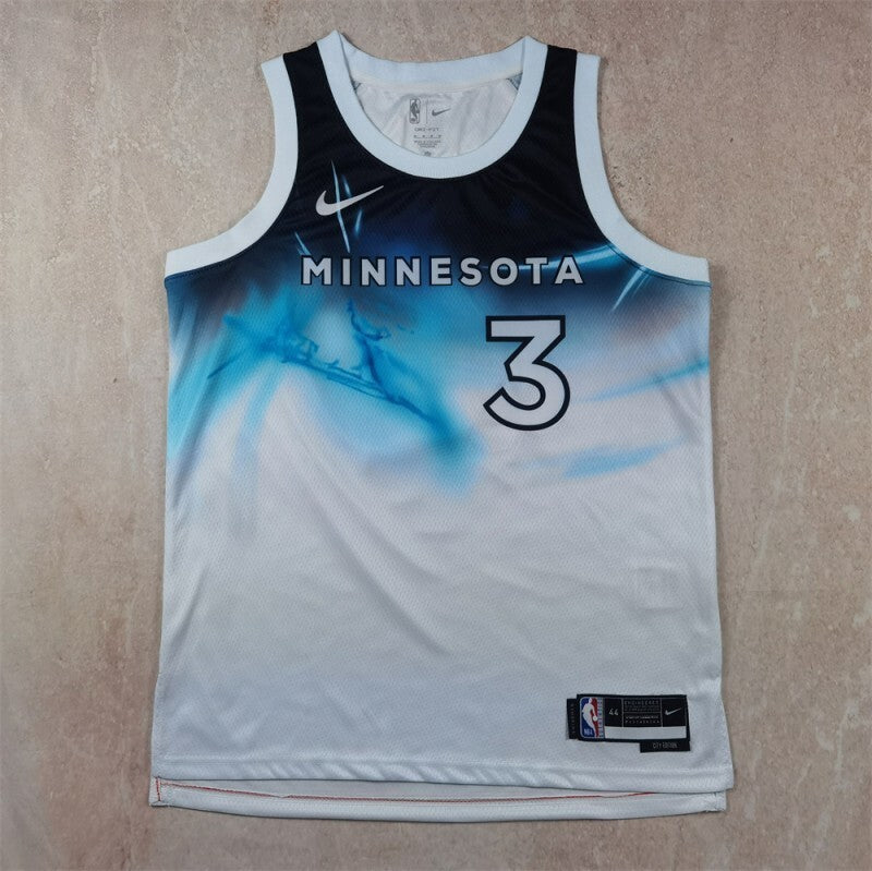Minnesota Timberwolves #3 Jaden McDaniels Hot Press Timberwolves Style 2 Basketball Jersey basketball jersey product view 1
