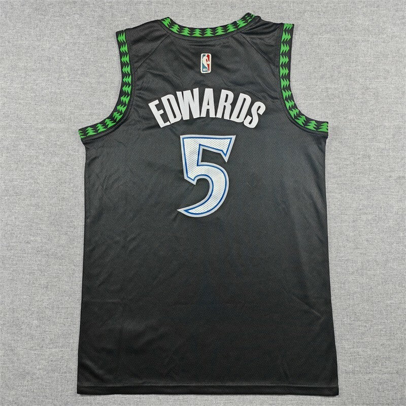 Minnesota Timberwolves #5 Anthony Edwards 26 Timberwolves Classic Black Style 1 Basketball Jersey basketball jersey product view 1