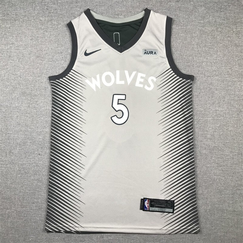 Minnesota Timberwolves #5 Anthony Edwards Timberwolves 5 Gray s-xxl Style 2 Basketball Jersey basketball jersey product view 1