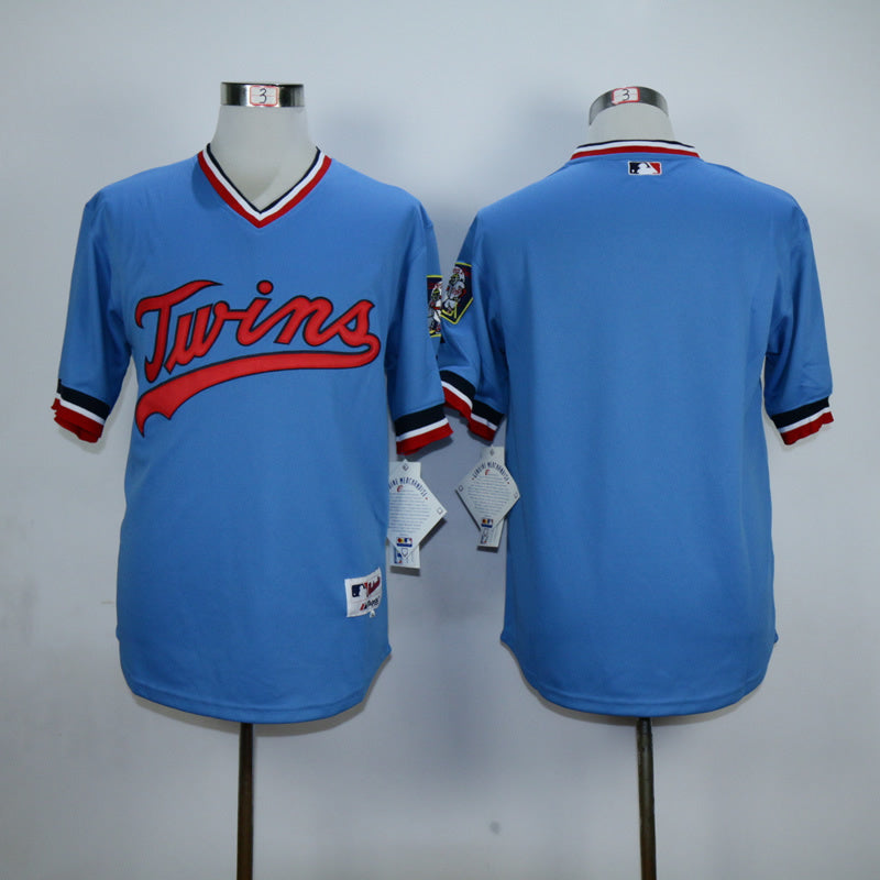 Minnesota Twins Blank Throwback Jersey Baseball Jersey baseball jersey product view 1