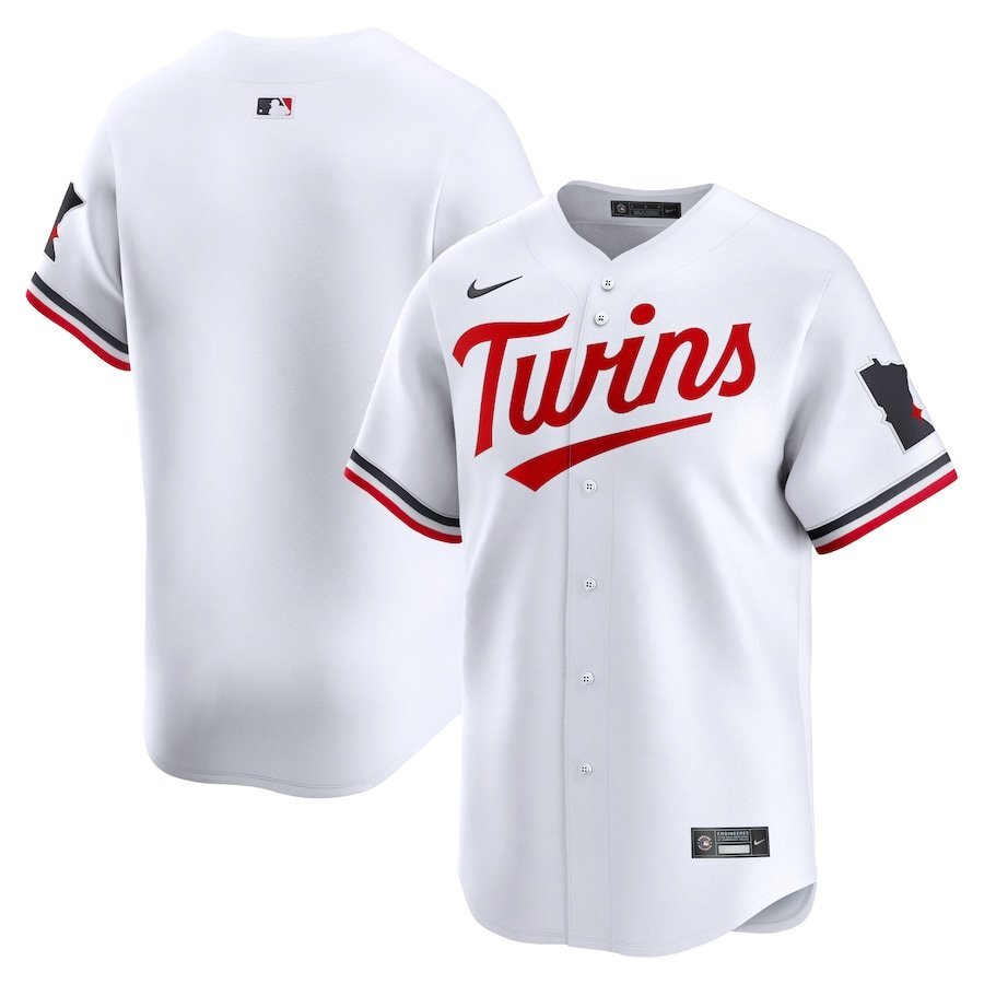 Minnesota Twins Edouard Julien Home Limited Player Jersey - White Style 1 Baseball Jersey baseball jersey product view 1
