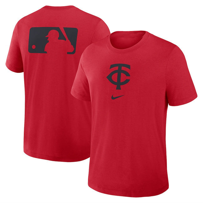 Minnesota Twins Red Early Work Tri-Blend Dri-FIT T-Shirt Baseball Jersey baseball jersey product view 1