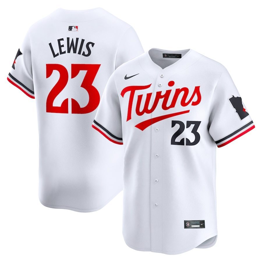Minnesota Twins #23 Royce Lewis Home Limited Player Jersey - White Baseball Jersey baseball jersey product view 1