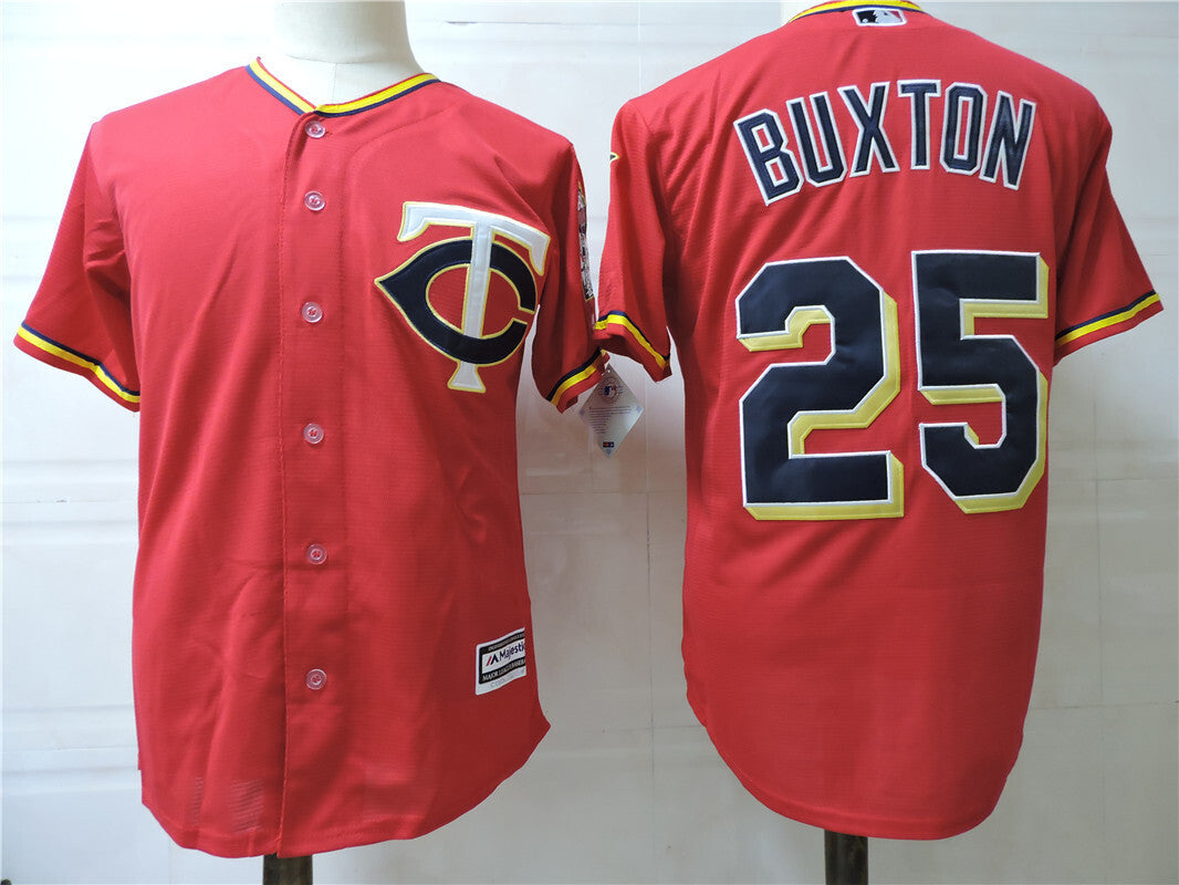 Minnesota Twins #25 Baseball Jersey baseball jersey product view 1