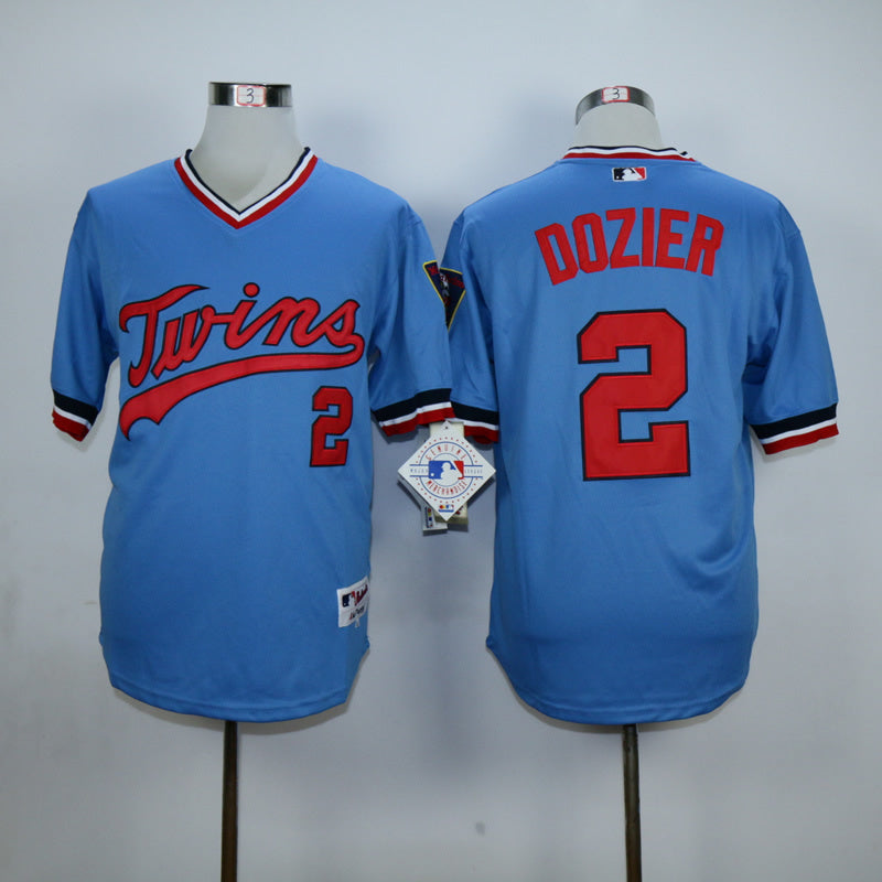 Minnesota Twins #2 Brian Dozier Throwback Jersey Baseball Jersey baseball jersey product view 1