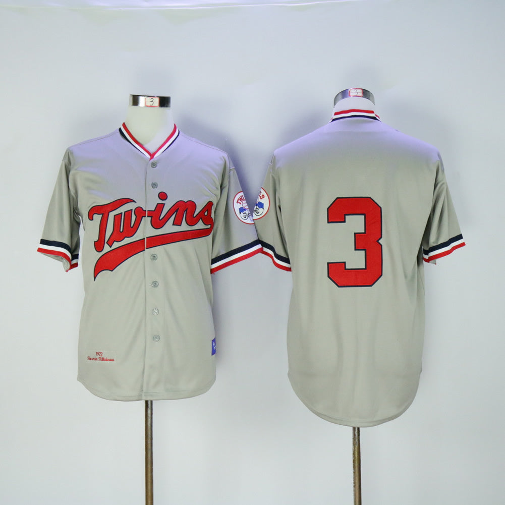 Minnesota Twins #3 Style 3 Baseball Jersey baseball jersey product view 1