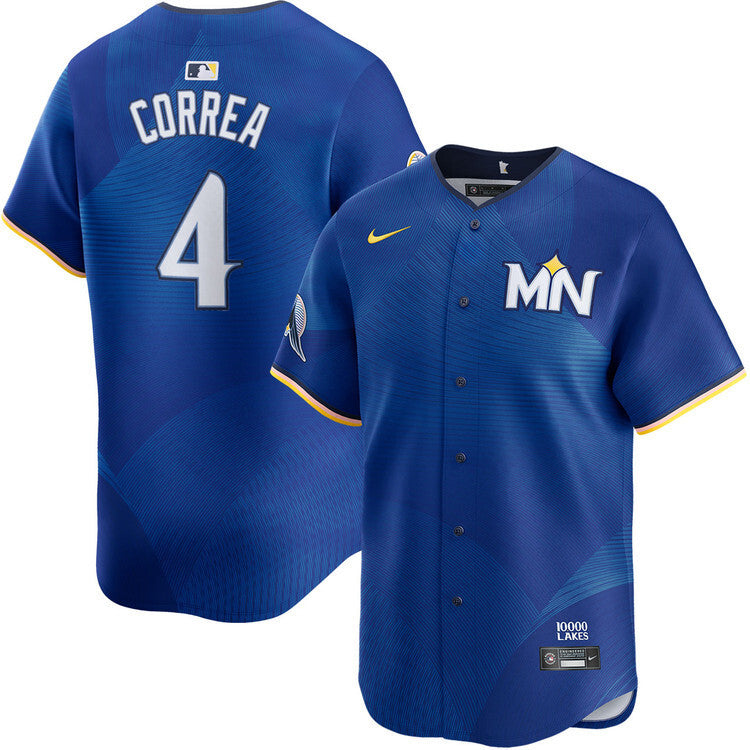 Minnesota Twins #4 Carlos Correa City Connect Limited Jersey Baseball Jersey baseball jersey product view 1