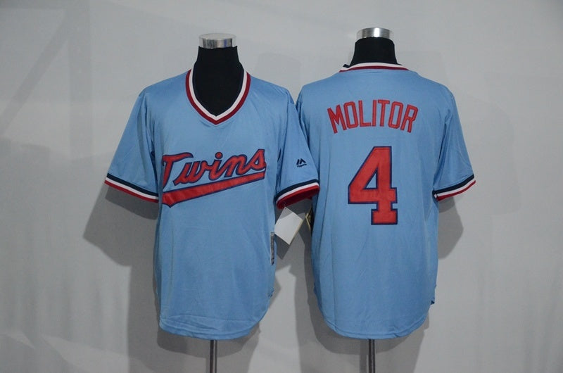 Minnesota Twins #4 Style 1 Baseball Jersey baseball jersey product view 1