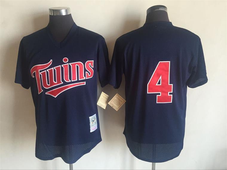 Minnesota Twins #4 Style 2 Baseball Jersey baseball jersey product view 1