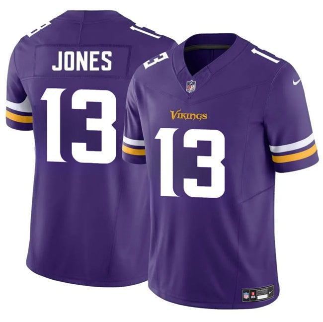 Minnesota Vikings #13 Daniel Jones Purple 2024 F.U.S.E. Vapor Untouchable Football Jersey football jersey product view 1