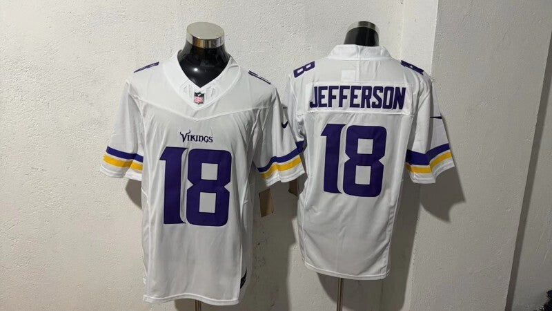 Minnesota Vikings #18 Justin Jefferson Style 3 Football Jersey football jersey product view 1