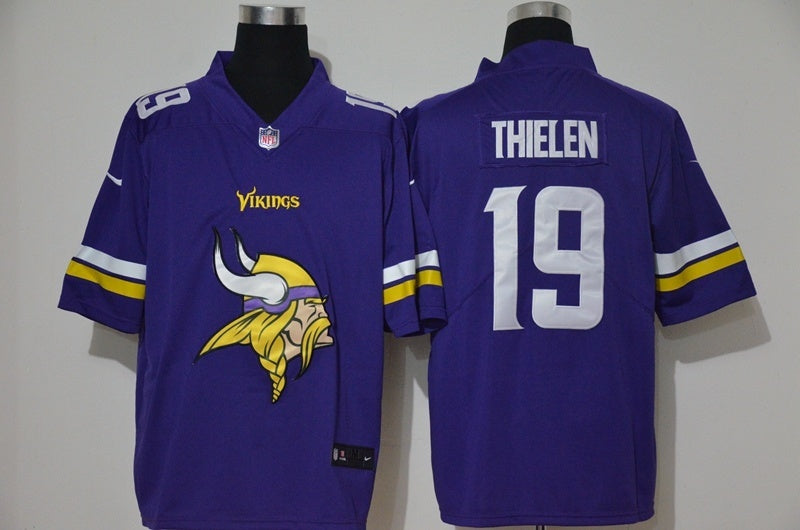 Minnesota Vikings #19 Adam Thielen Football Jersey football jersey product view 1