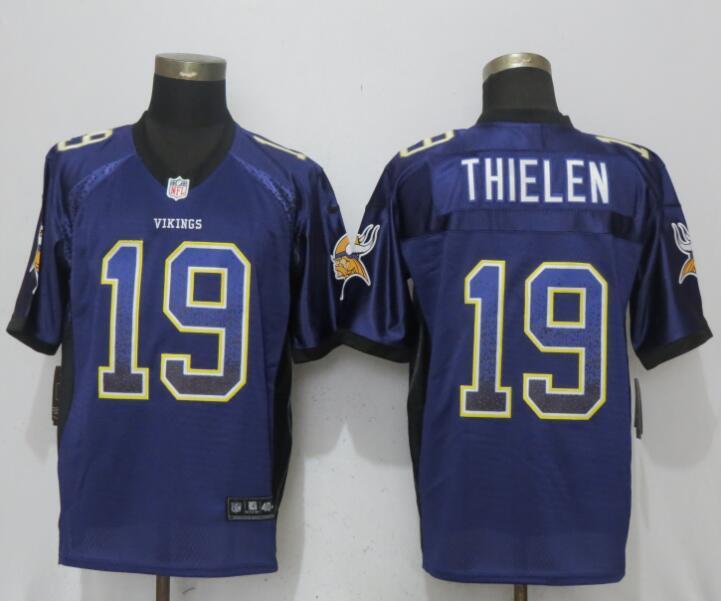 Minnesota Vikings #19 Adam Thielen Drift Fashion Purple Elite Jersey Football Jersey football jersey product view 1