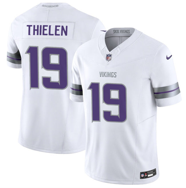 Minnesota Vikings #19 Adam Thielen White 2025 F.U.S.E. Winter Warrior Limited Football Jersey football jersey product view 1