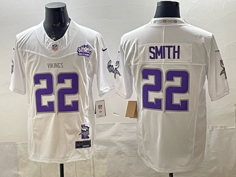 Minnesota Vikings #22 Harrison Smith Retro 4 Edition Football Jersey football jersey product view 1