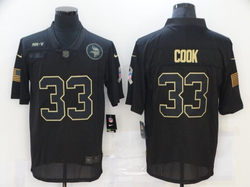 Minnesota Vikings #33 Dalvin Cook 20 Salute 533 Football Jersey football jersey product view 1