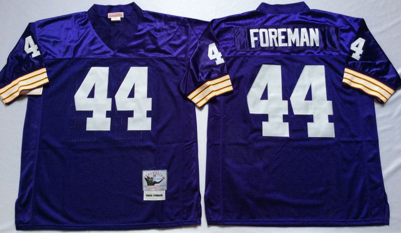 Minnesota Vikings #44 Chuck Foreman 1975 Throwback Style 1 Football Jersey football jersey product view 1