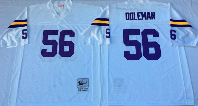Minnesota Vikings #56 Chris Doleman Throwback Style 2 Football Jersey football jersey product view 1