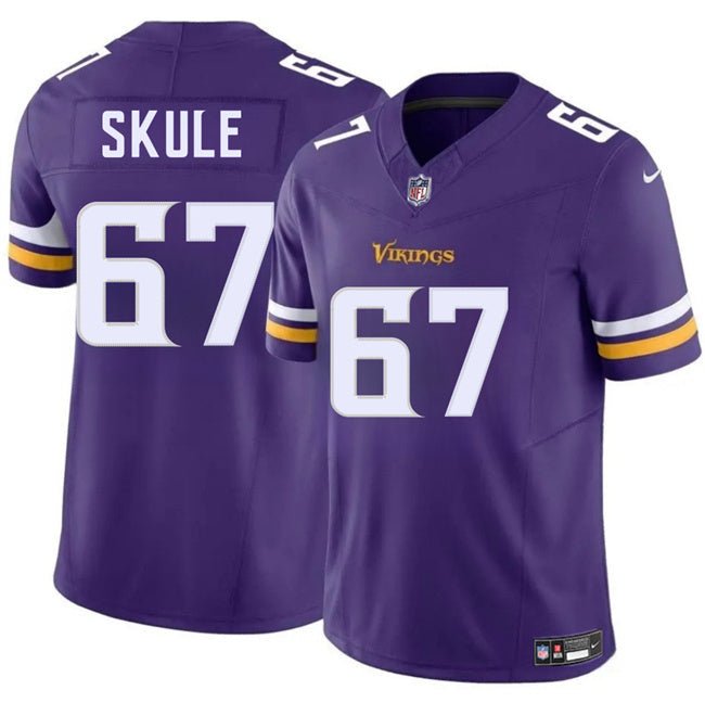 Minnesota Vikings #67 Justin Skule Purple 2025 F.U.S.E. Vapor Untouchable Football Jersey football jersey product view 1