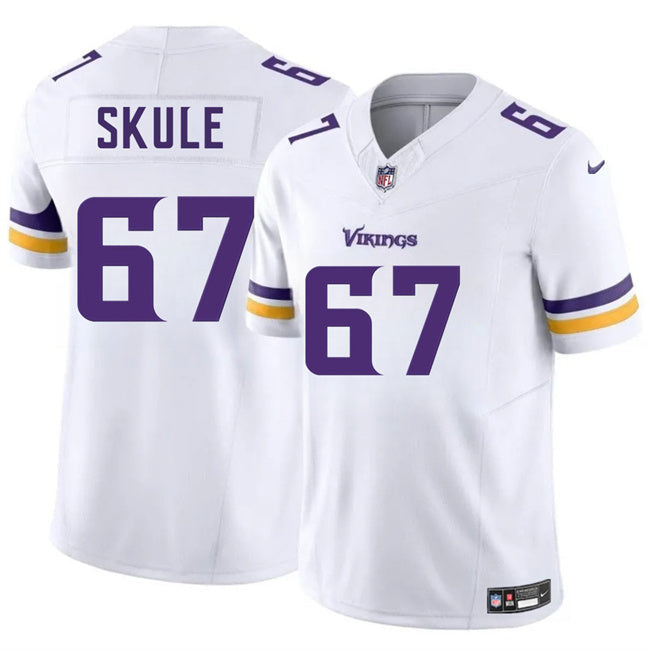 Minnesota Vikings #67 Justin Skule White 2025 F.U.S.E. Vapor Untouchable Limited Football Jersey football jersey product view 1