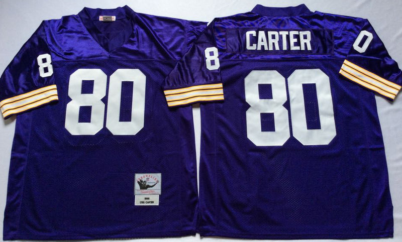 Minnesota Vikings #80 Cris Carter Throwback Football Jersey football jersey product view 1