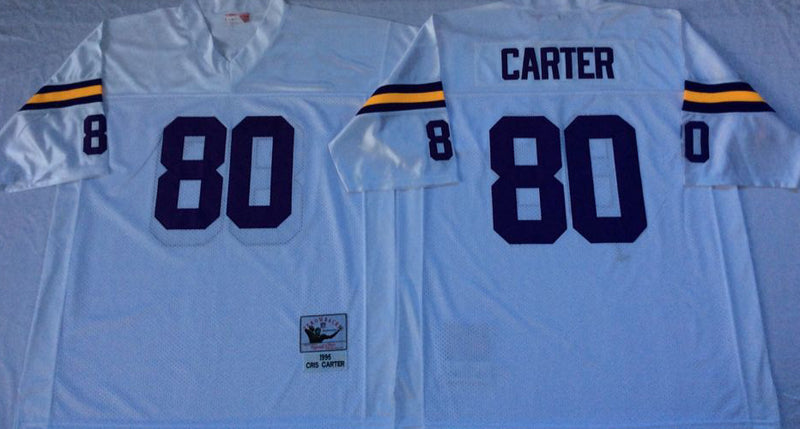 Minnesota Vikings #80 Cris Carter Throwback 1 Football Jersey football jersey product view 1
