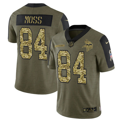 Minnesota Vikings #84 Randy Moss Football Jersey football jersey product view 1