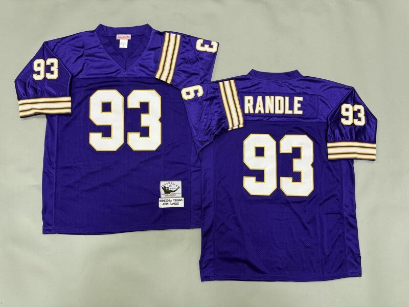 Minnesota Vikings #93 John Randle Minnesota Vikings Style 2 Football Jersey football jersey product view 1