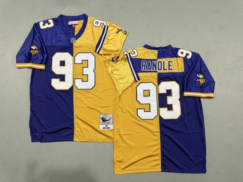 Minnesota Vikings #93 John Randle Minnesota Vikings Style 3 Football Jersey football jersey product view 1