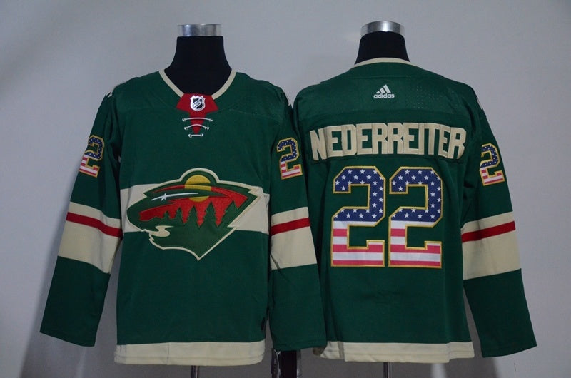 Minnesota Wild #22 Nino Niederreiter Style 1 Hockey Jersey hockey jersey product view 1