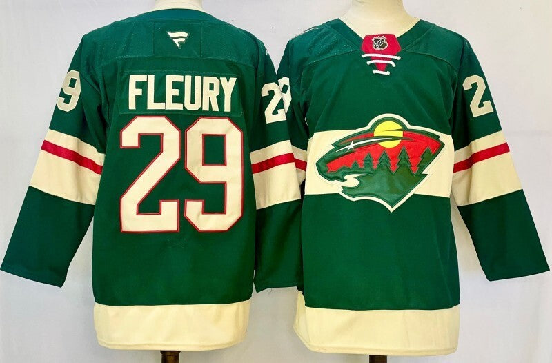 Minnesota Wild #29 Marc-Andre Fleury Style 2 Hockey Jersey hockey jersey product view 1