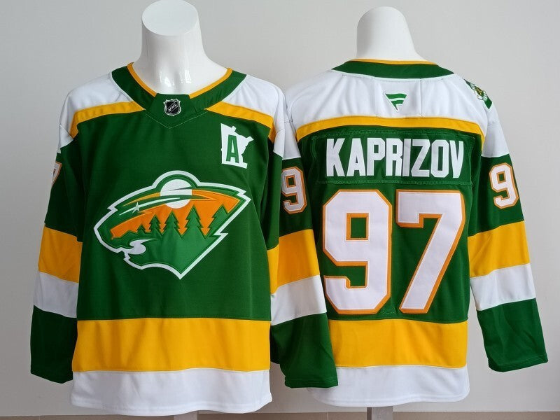 Minnesota Wild #97 Kirill Kaprizov Style 1 Hockey Jersey hockey jersey product view 1