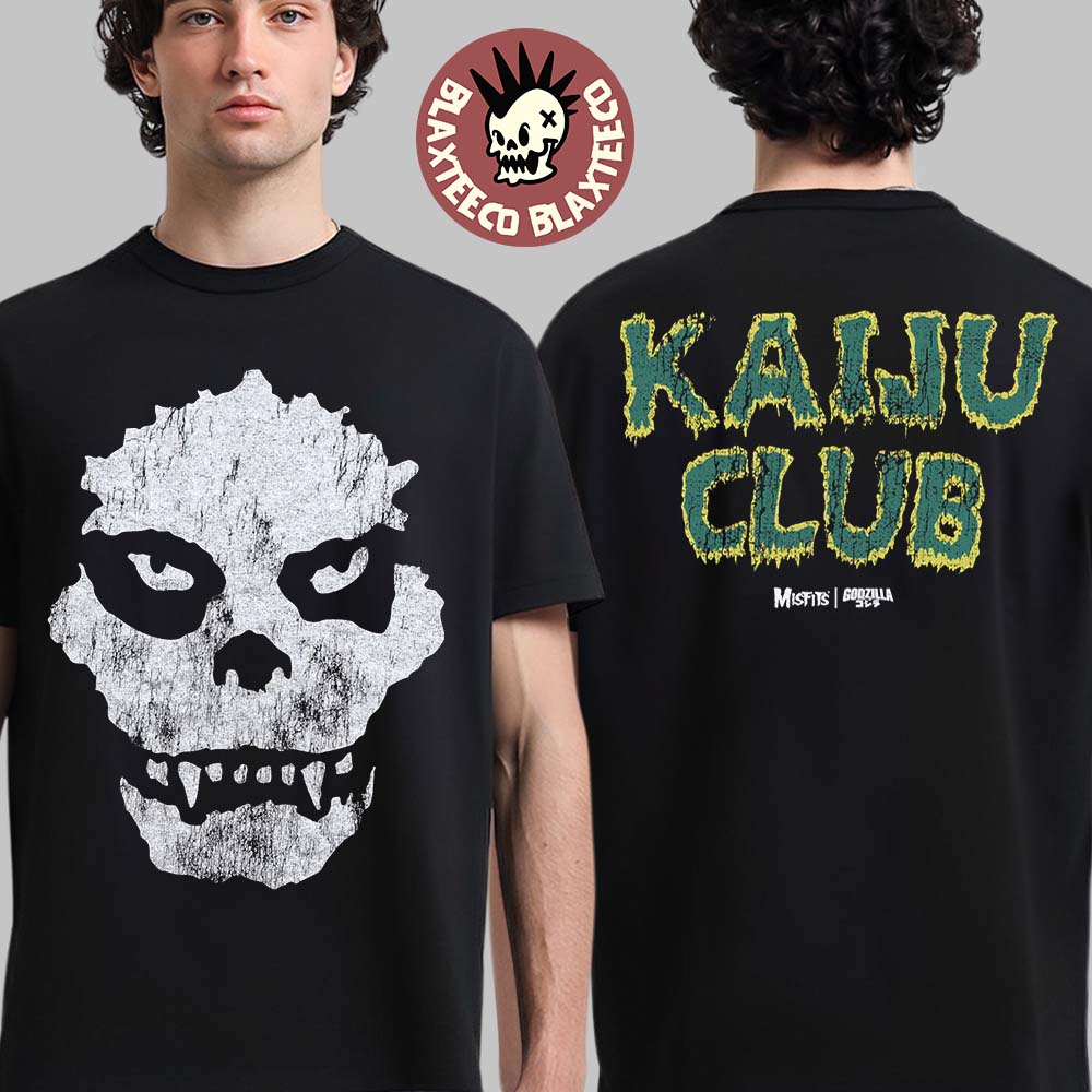 Misfits X Godzilla Kaiju Club Fiend Skull T-Shirt Unisex T-shirt, Sweatshirt, Hoodie, Long Sleeve Tee - T-Shirt, Sweatshirt, Hoodie