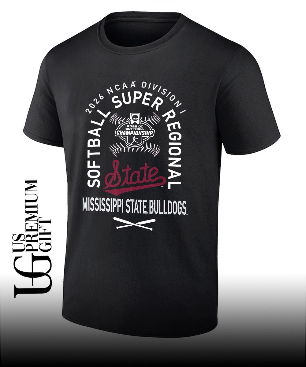 Mississippi State Bulldogs NCAA Division I NCAA Softball Super Regional 2026 shirt Unisex T-shirt, Sweatshirt, Hoodie, Long Sleeve Tee - T-Shirt, Sweatshirt, Hoodie