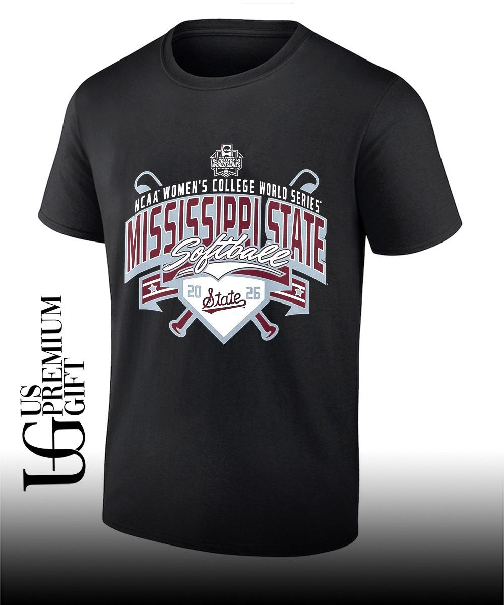 Mississippi State Bulldogs Softball NCAA Womens College World Series 2026 shirt Unisex T-shirt, Sweatshirt, Hoodie, Long Sleeve Tee - T-Shirt, Sweatshirt, Hoodie