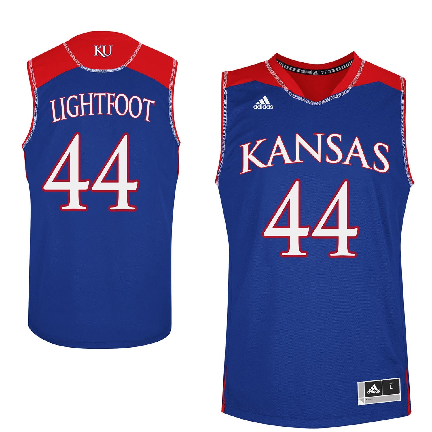 Mitch Lightfoot 44 Blue College Football Jersey football jersey product view 1