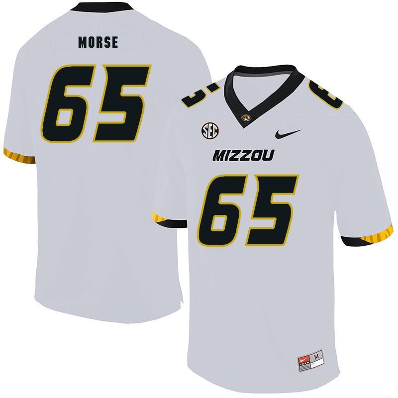Mitch Morse 65 White College Football Jersey football jersey product view 1