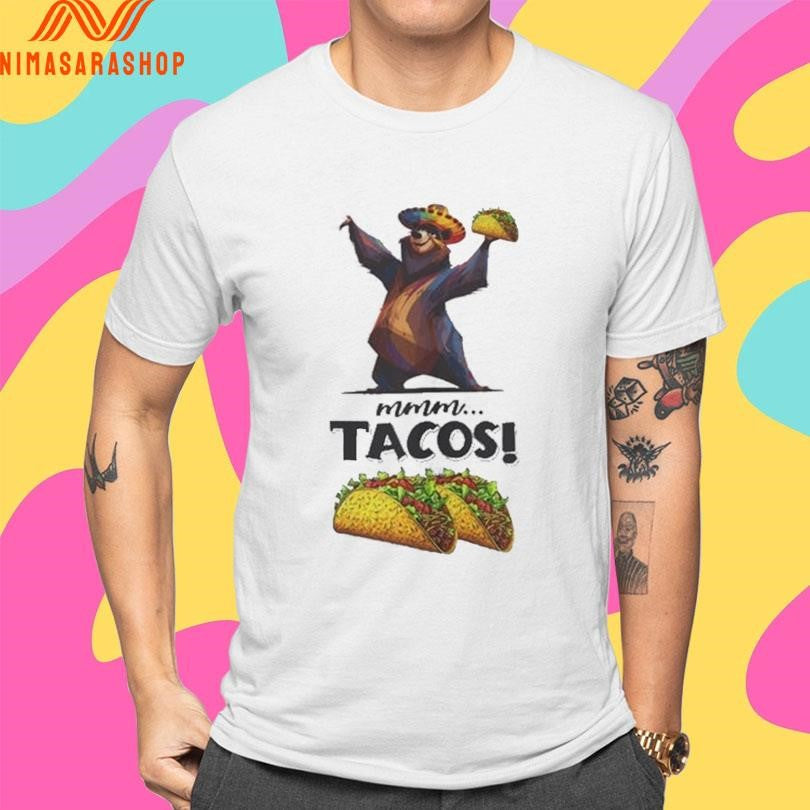 Mmm Tacos Bear - Adult & Kids T-Shirts, Sweatshirts & Hoodies apparel design preview 4