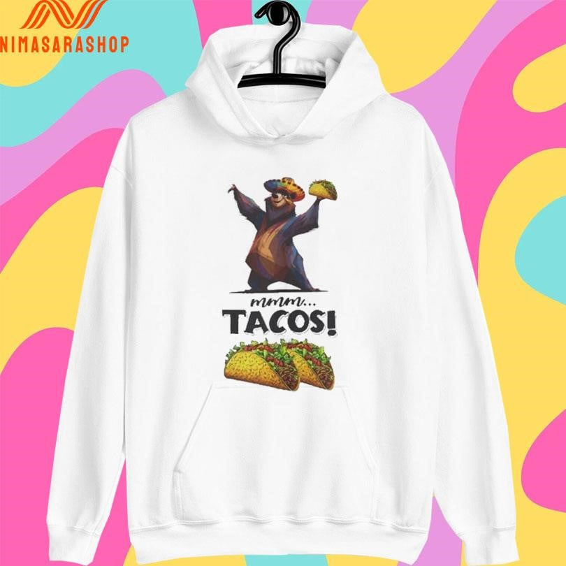 Mmm Tacos Bear - Adult & Kids T-Shirts, Sweatshirts & Hoodies apparel design preview 2