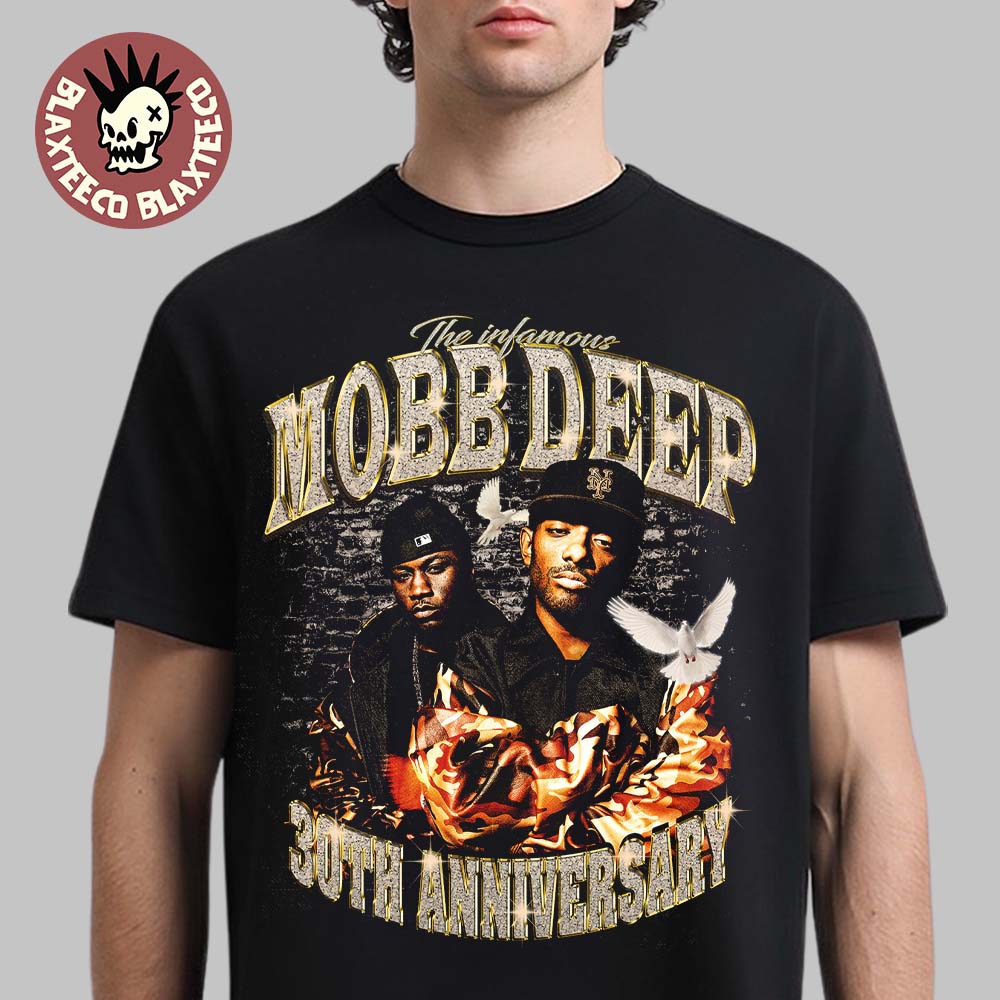 Mobb Deep 30th Anniversary Tour 2025 Bootleg Vintage Style Merch T-Shirt Unisex T-shirt, Sweatshirt, Hoodie, Long Sleeve Tee - T-Shirt, Sweatshirt, Hoodie