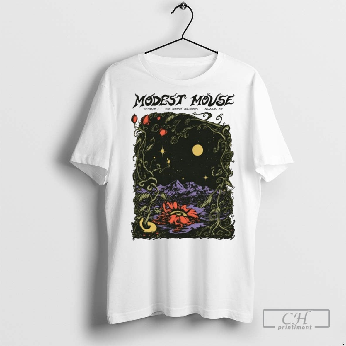 Modest Mouse At The Mission Ballroom Denver Co On October 1 2025 T Shirts Unisex T-shirt, Sweatshirt, Hoodie, Long Sleeve Tee - T-Shirt, Sweatshirt, Hoodie